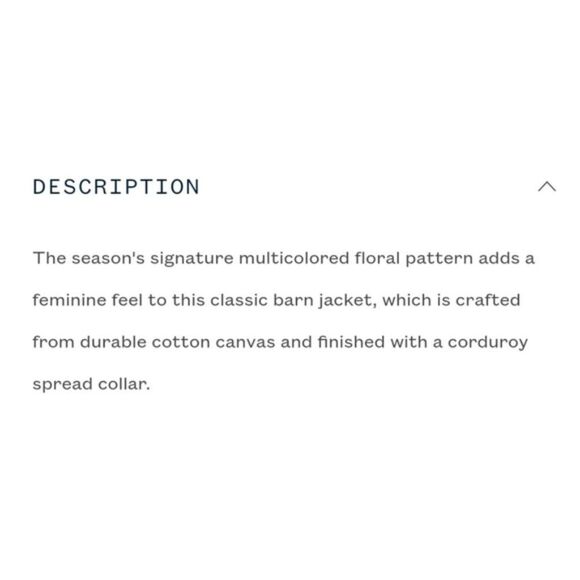 NWT|Polo Ralph Lauren Floral Canvas Barn Jacket, XS - Picture 4 of 16